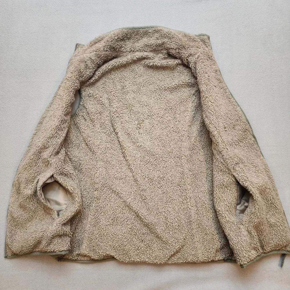 Free Country Womens Quilted Fleece Lined Vest Sage Green Gorpcore Medium